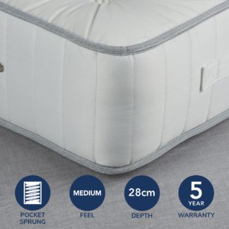 An Image of Fogarty Wool Value 1000 Pocket Sprung Mattress White