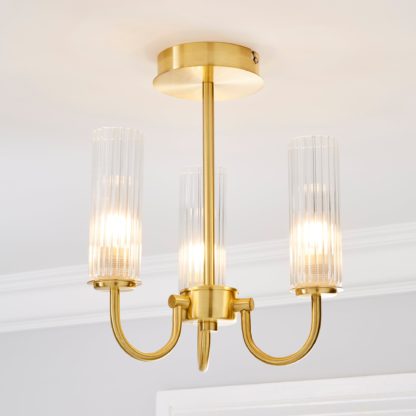 An Image of Dorma Henstone Bathroom Chandelier Gold