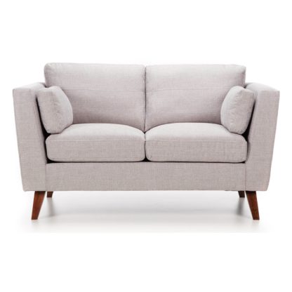 An Image of Sam Fabric 2 Seater Sofa Grey