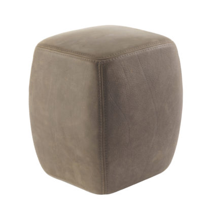 An Image of Riva 1920 Betty Pouf Taupe Leather