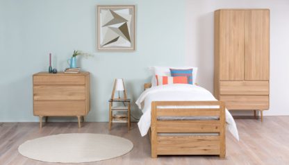 An Image of Heal's Store Storabed & 2 Mattresses in Solid Oak