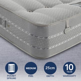 An Image of Pocketo 1500 Pocket Sprung Mattress Grey