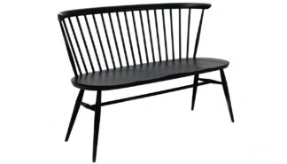 An Image of Ercol Originals Loveseat Colour Finish Black