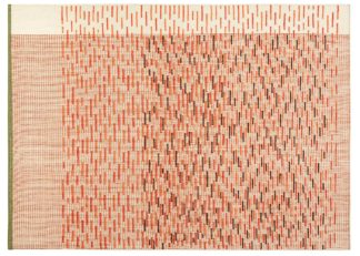 An Image of Gandia Blasco Backstitch Busy Rug in Brick Red 200 x 300cm