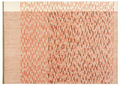 An Image of Gandia Blasco Backstitch Busy Rug in Brick Red 200 x 300cm