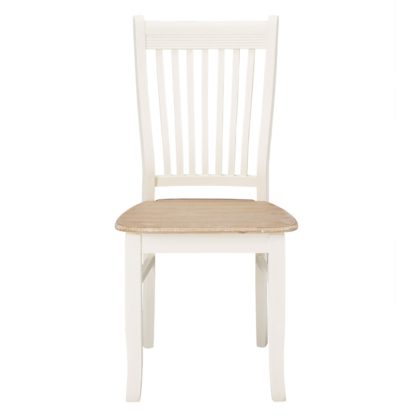 An Image of Juliette Pair of White Dining Chairs White