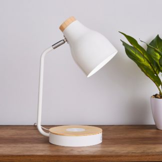 An Image of Imogen Phone Charger Table Lamp White