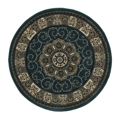 7563e6238e4ca0eac32a7f3345b635cb47c802def2092a1a6733421ece2a3bcb-1.jpg An Image of Heritage Circle Rug Green