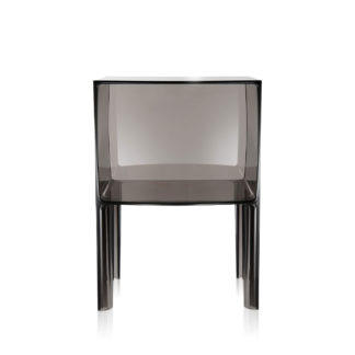 An Image of Kartell Ghost Buster Small Side Table In Transparent Fume