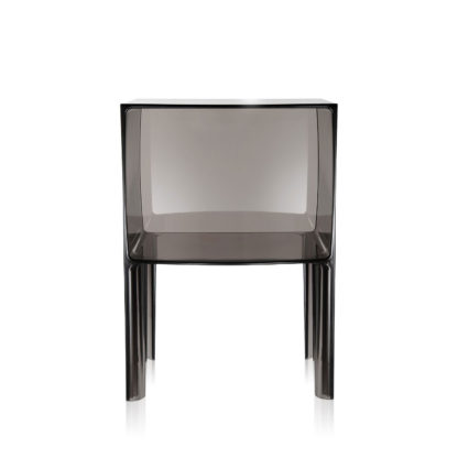 An Image of Kartell Ghost Buster Small Side Table In Transparent Fume