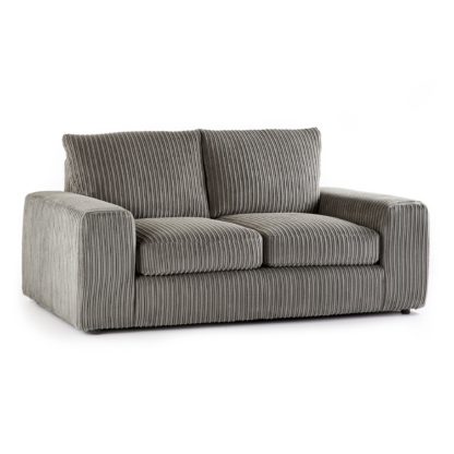 An Image of Champ Fabric 2 Seater Sofa Cream