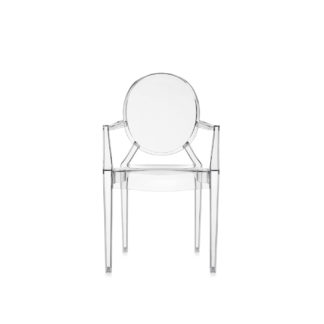 An Image of Kartell Lou Lou Ghost Chair Polycarb Crystal B4 Min Order