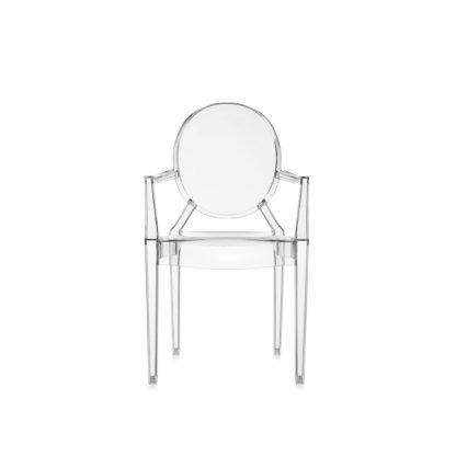 An Image of Kartell Lou Lou Ghost Chair Polycarb Crystal B4 Min Order