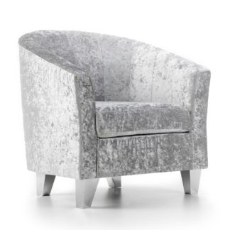 An Image of Starlet Tub Chair - Silver Silver