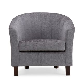 An Image of Maxwell Tub Chair - Silver Silver