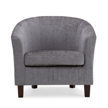 An Image of Maxwell Tub Chair - Silver Silver