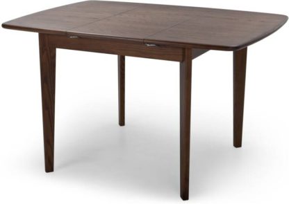 An Image of Monty 2-4 Seat Extending Dining Table, Dark Stain Ash