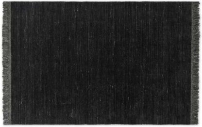An Image of Celsi Wool Pile Rug, Large 160 x 230cm, Dark Charcoal