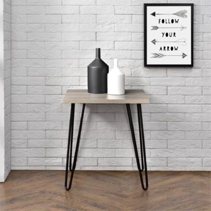 An Image of Owen Retro Side Table Black