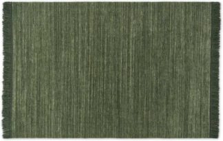 An Image of Celsi Wool Pile Rug, Large 160 x 230cm, Dark Green