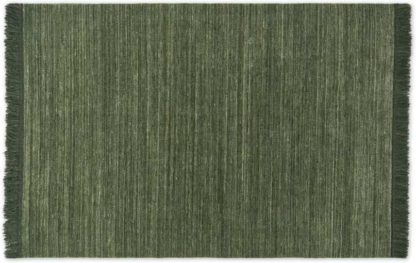 An Image of Celsi Wool Pile Rug, Large 160 x 230cm, Dark Green