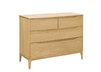 An Image of Ercol Rimini 4 Drawer Wide Chest