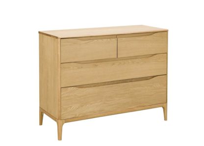 An Image of Ercol Rimini 4 Drawer Wide Chest