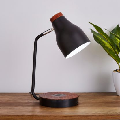 An Image of Imogen Phone Charger Table Lamp White