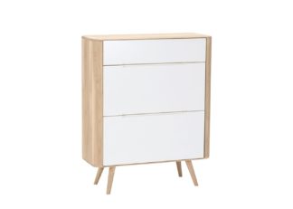 An Image of Gazzda Ena Shoe Cabinet Oak