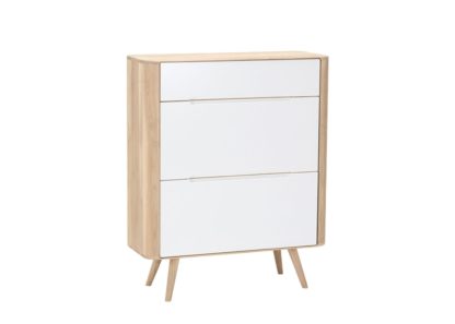 An Image of Gazzda Ena Shoe Cabinet Oak