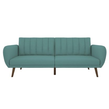An Image of Brittany Linen Sofa Bed Blue