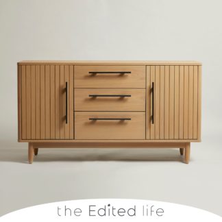 An Image of Akina Oak Large Sideboard Light Oak