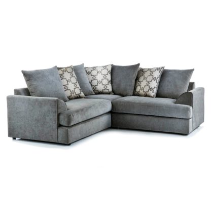 An Image of Washington Fabric Corner Sofa Grey