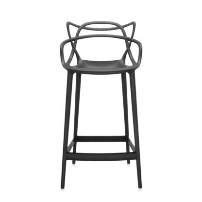 An Image of Kartell Masters Stool Medium White