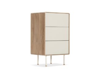 An Image of Gazzda Fina Sideboard Oak Mushroom 60cm