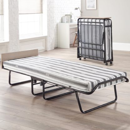 An Image of Supreme Airflow Fibre Folding Bed Black