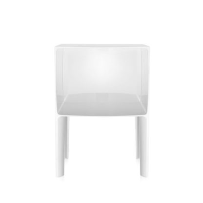 An Image of Kartell Ghost Buster Small Side Table In Flat White E5