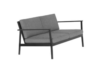 An Image of Case Eos Outdoor 2 Seater Sofa Black