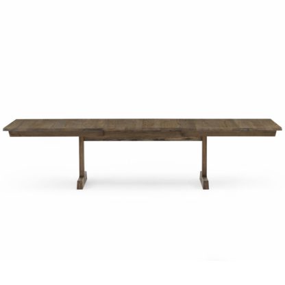 An Image of De La Espada Refectory Extending Dining Table Black Oiled Ash