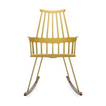 An Image of Kartell Comback Rocking Chair White/Wood