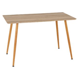 An Image of Barley Dining Table Mid Oak (Brown)
