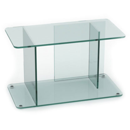 An Image of Case Lucent Large Side Table Bronze Glass