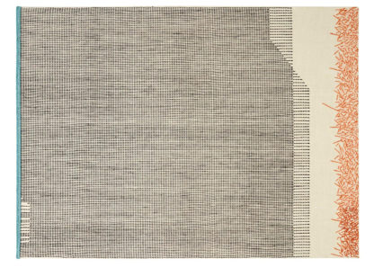 An Image of Gandia Blasco Backstitch Calm Rug in Brick Red 200 x 300cm