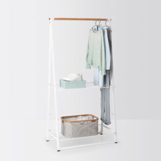 An Image of Brabantia Large White Linen Clothes Rack White