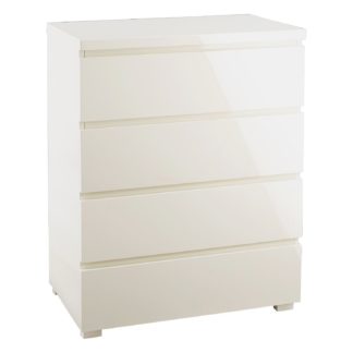 An Image of Puro 4 Drawer Chest Cream