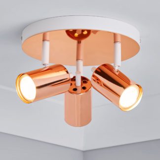 An Image of Carter 3 Light Copper Spotlight Copper