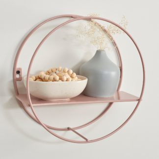 An Image of Blush Small Circle Shelf Blush (Pink)