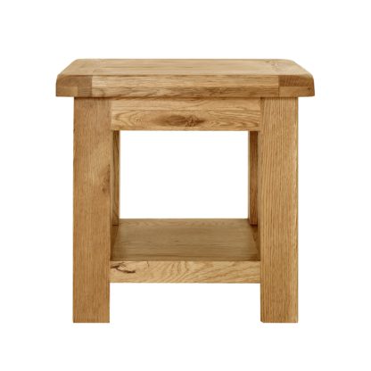 An Image of Aylesbury Oak Lamp Table Light Brown / Natural