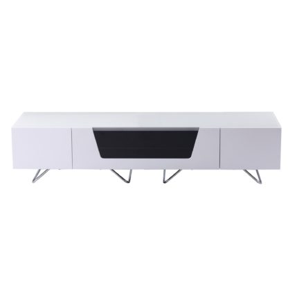 An Image of Chromium TV Unit Black