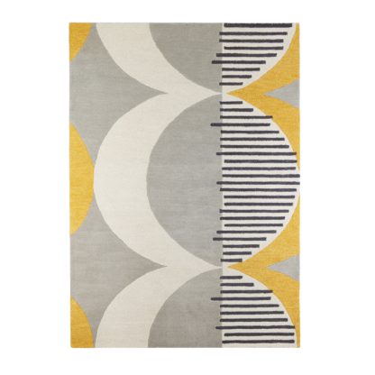 An Image of Elements Ochre Shield Wool Rug Ochre